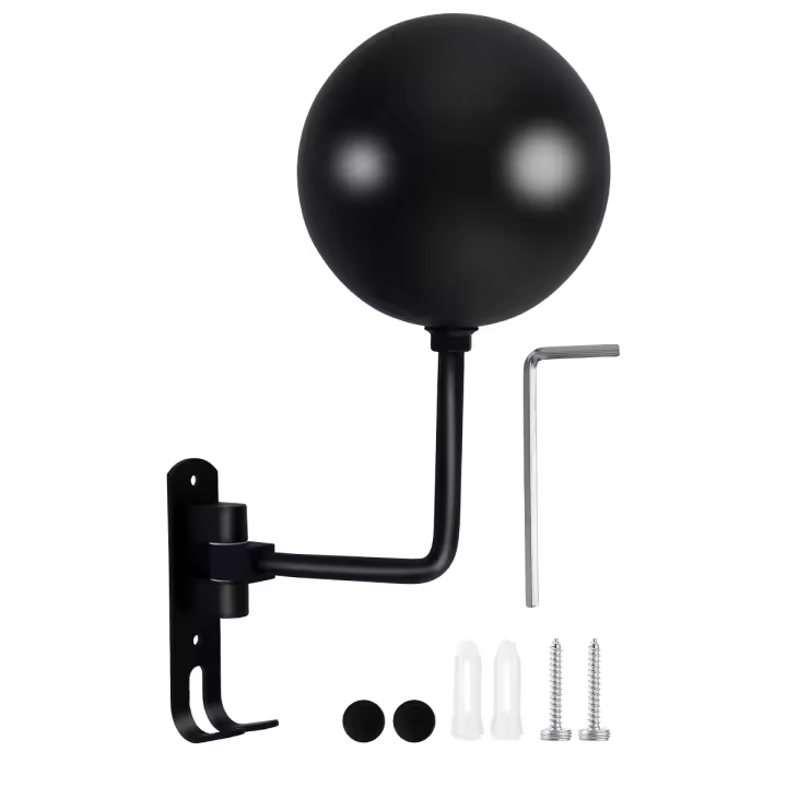Soporte De Casco De Motocicleta Para Pared Con Gancho Doble Rotación De 180° De Acero Para Almacenamiento De Llaves Y Ropa - 1