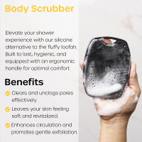 Cepillo De Baño De Silicona Exfoliante Para Rostro Y Cuerpo Cepillo De Limpieza Facial Con Mango Uso Seco Y Húmedo Para Hombres Y Mujeres - details 1