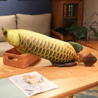 Juguete De Peluche Realista De Arowana Dorada Cálido Y Suave Muñeco De Pescado Almohadilla De Pescado Cojín Para Gatos Regalo Para Todas Las Edades - details 8