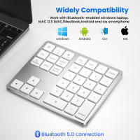 Teclado Numérico Inalámbrico Bluetooth 2.4G Ultrafino Conexión Remota Para IOS Android Windows Teclado Digital Numpad De Numeros - details 1