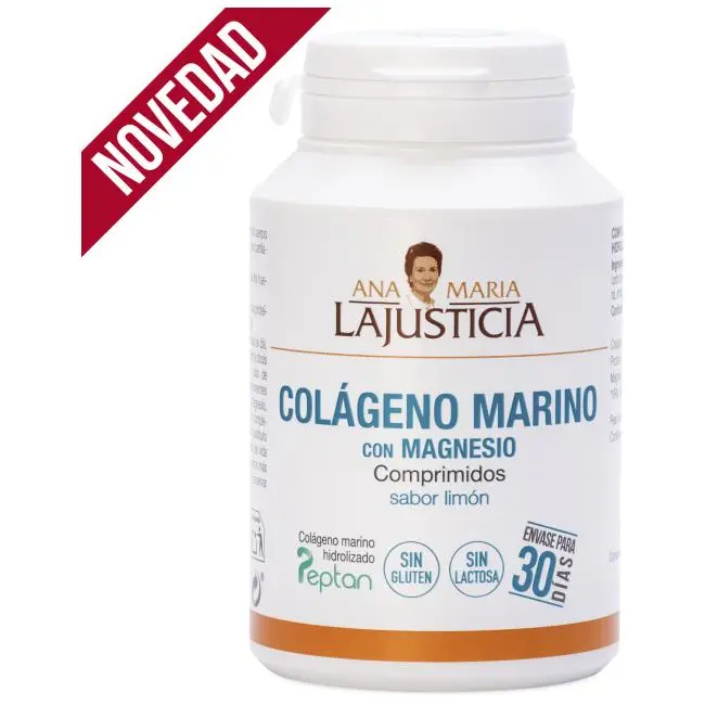 Ana Maria Lajusticia Colageno Marino + Magnesio Sabor Limon 180 Comp. - 1