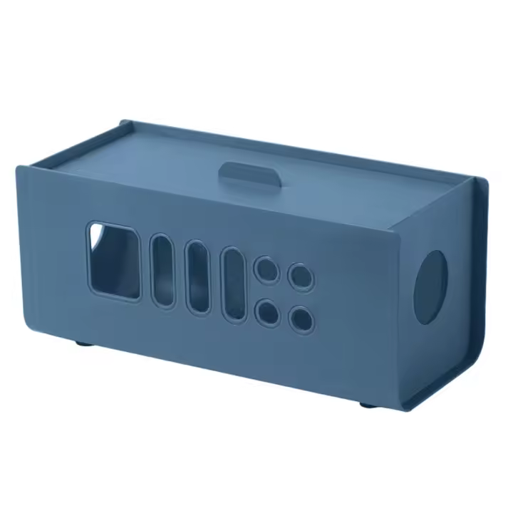 Caja de Almacenamiento de Cables de Color Organizador de Enchufes y Cables Protector de Superficie Ajustable Material de Plástico Forma Irregular - 1