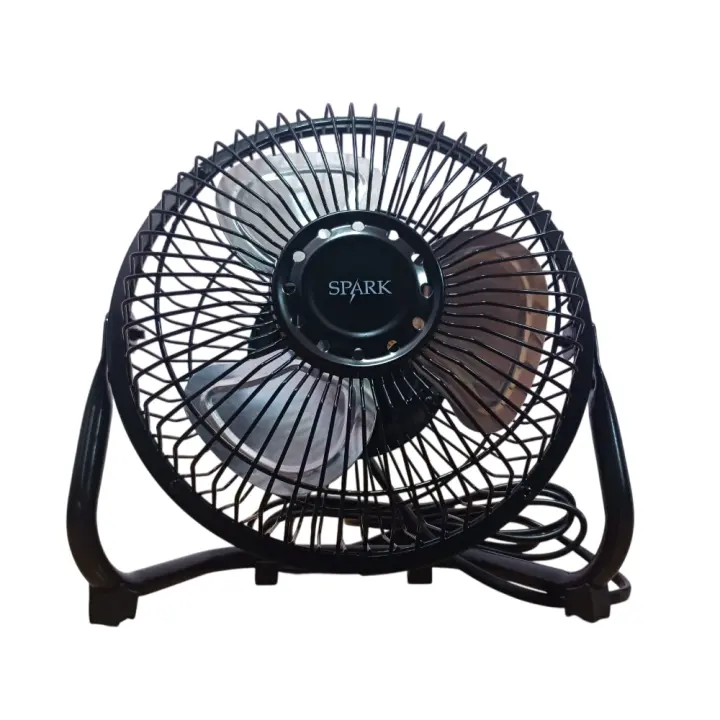 SPARK- VENTILADOR DE SUELO DE 6". 2 AJUSTES DE VELOCIDAD. OPERANCION SILENCIOSA. ROTACIÓN AJUSTABLE. VIENTO FUERTE. POTENCIA 4w. 220 VOLTIOS - 1
