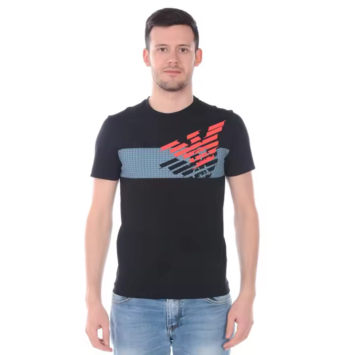 Emporio Armani EA7 Camiseta Hombre Negro 3HPT49PJQ9Z 1200 - 1