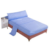 Juego de cama de tres piezas, funda de colchón, textil para el hogar, delicado y suave, agradable para la piel, color sólido, adecuado para sala de estar, dormitorio. - details 0