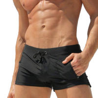Shorts De Baño Sexy Para Hombres Quick Drying Swimwear Transpirable Deporte Surf Zwembroek Sunga Board Shorts Material Poliéster Y Spandex - details 13
