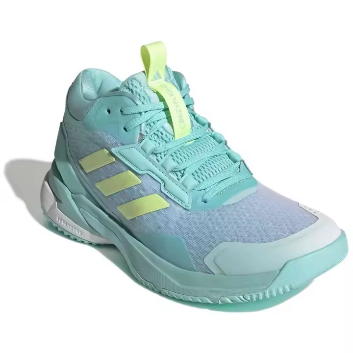 Zapatillas De Balonmano Adidas modelo Crazyflight 6 Mid "Flash Aqua / Hi-Res Yellow / Cloud White" para Mujer en color Verde - 1