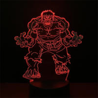 Lámpara De Noche LED 3D Anime the Avengers Infinity War Cambio De Color Spiderman Ironman Hulk Thor Luz De Mesa Infantil Con Botón De Encendido - details 11