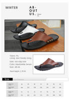 Sandalias De Verano Para Hombre MAEDEF Zapatos De Playa Antideslizantes Flip Flops De Alta Calidad Casual Mocasines De PU EVA - details 0
