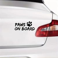 Paw on Board Vinilo Adhesivo Para Coche DISEÑO DE PERRO Decoración Vehicular PVC Autocolante De Mascota Tamaño Único - details 5