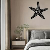 Arte De Pared De Metal En Forma De Estrella De Mar Costera Para Decoración De Interiores Arte De Pared Para Hogar - details 3