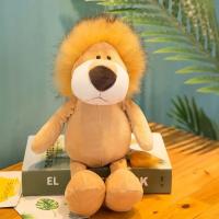 Muñeco De Peluche Realista De Animal Del Bosque León Mono Elefante Giraffa Zorro Zorro Fox Regalo De Cumpleaños Para Niños - details 6