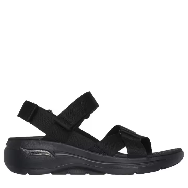 Sandalia de Mujer Skechers GO WALK ARCH FIT SANDAL Tejido Negro Ajustable - 1
