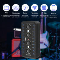 Amplificador Mini Lekato PA-1 Para Guitarra Y Bajo Acústico Eléctrico Con Altavoces Y Delays H8 Plugged Amp Combo Para Auriculares Pedal Board - details 2