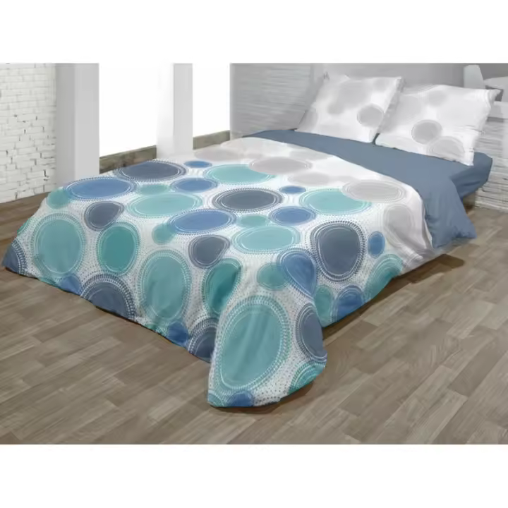 Hosteline - Juego de funda nórdica Hosteline SOTER Azul Cama de 90 2 Piezas - 1