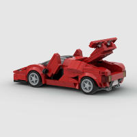 Modelo De Coche De Carreras Roadster Para Niños Bloques De Construcción Pequeños Compatible Con MOC Rompecabezas DIY Regalos De Juguetes - details 2