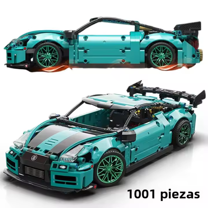 Bloques De Construcción Técnicos Nissaned GTR 1001PCS Vehículo Deportivo De Carreras Para Niños Y Adultos Regalo Ideal Para Cumpleaños Y Navidad - 1
