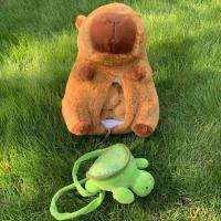 Juego De Peluches Capybara Mommy Con 4 Bebés Muñeco De Peluche Capybara Juguete De Cojín Y Mochila Para Niños Regalo De Navidad - details 4