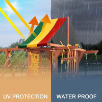 Toldo De Repuesto Para Juguete De Exterior 52"x89" Impermeable Cubierta De Techo Para Juguete De Swing Y Slides Protección Solar Para Niños - details 2