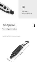 Mini Destornillador Multifuncional De EDC Para Exteriores En Forma De Llave De Mano Herramienta De Reparación De Acero Portátil - details 4