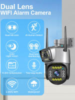 Cámara de seguridad de doble lente WIFI Pro Smart Home, 4MP, seguimiento automático, impermeable, inalámbrica, para exteriores, WIFI, IP - details 1