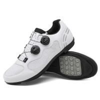 Zapatos De Ciclismo Para Hombre MTB Transpirables Negros Con Plataforma Plana Y Cierre De Bloqueo Libre Material De Suela De Goma Cómodos Para Bicicleta De Montaña Y Zapatillas De Ciclismo - details 6