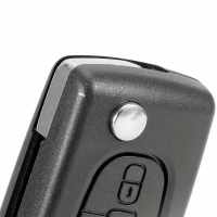 Banner - Carcasa mando llave del coche 3 botones compatible con peugeot y citroen negro v2