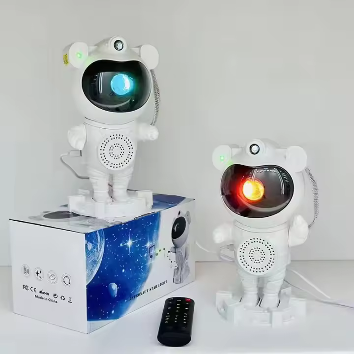 Proyector De Luz Estelar Astronauta LED Para Ambiente De Dormitorio Luz Nocturna Aurora Luna Con Altavoz Bluetooth Accesorios - 1