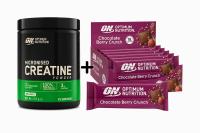 Creatina  + Caja de 12 Barritas Chocolate Berry Crunch (55 g) 🎁 317 g OPTIMUM NUTRITION - details 2