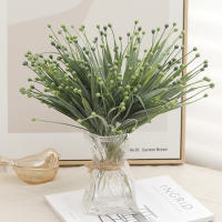 Planta Artificial Verde De Berenjena Para Decoración De Jardín En Casa Accesorio De Boda Fiesta De Navidad Flores Falsas Para Arreglo De Manualidades - details 0