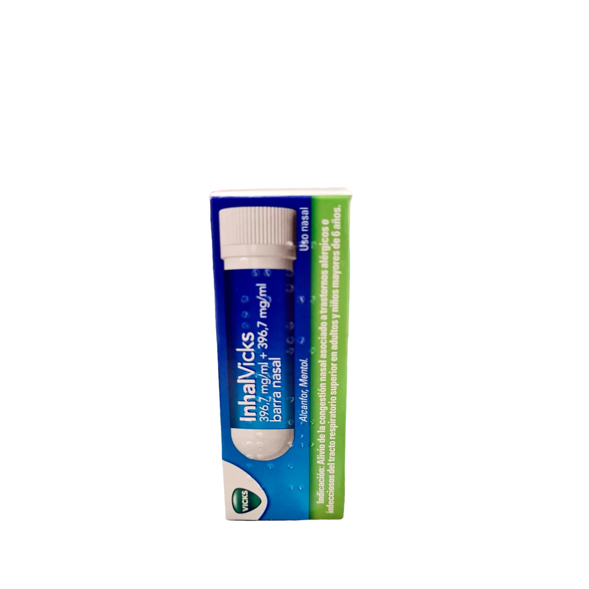 VICKS INHALADOR BARRA 1ML  inhalador para la congestión nasal. Ayuda a respirar mejor [mentol]
