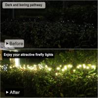 Luces solares para jardín (2 unidades), 10 LED, luciérnagas solares, luces solares para exteriores, impermeables, luciérnagas solares, luces solares para jardín - details 2