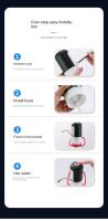 Bomba De Agua Portátil Para El Hogar Y Escritorio Mini Despensador Eléctrico Automático Absorbedor De Agua Con Suministro USB Negro Y Blanco - details 14
