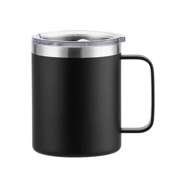 Termo portátil de Maple inoxidable con Doble ASA y tapa para Bebidas de viaje, café, té, vino, use al Libre Aire, 680 ml, Negro - 1