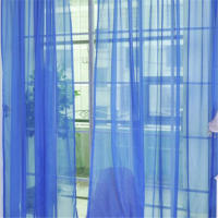 Cortina De Ventana Moderna Tulipán 1Pc Para Sala De Estar Dormitorio Cocina Decoración De Hogar Translúcida De Poliéster - details 21
