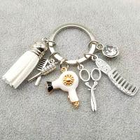 Llavero De Trenzado Con Trenzado Moda Regalo Encanto Joyería Retro Mini Peinado Cepillo Secador De Pelo Llavero DIY Manual - details 5