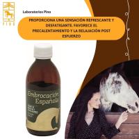 EMBROCACIÓN ESPAÑOLA cuidado musculos y articulaciones caballos de Laboratorios Pino. Bote de 250ml. - details 2