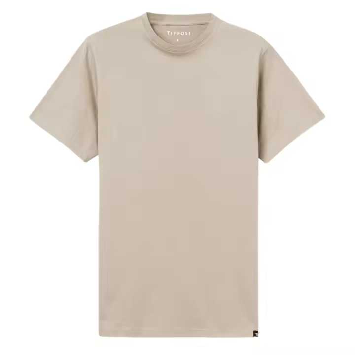 Tiffosi camiseta básica manga corta 10058978 color beig - 1