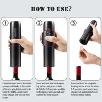 Abreventanas Eléctrico Recargable Con Base De Carga Herramientas De Vino Eco-amigable Acero Inoxidable Productos De La Cocina - details 4