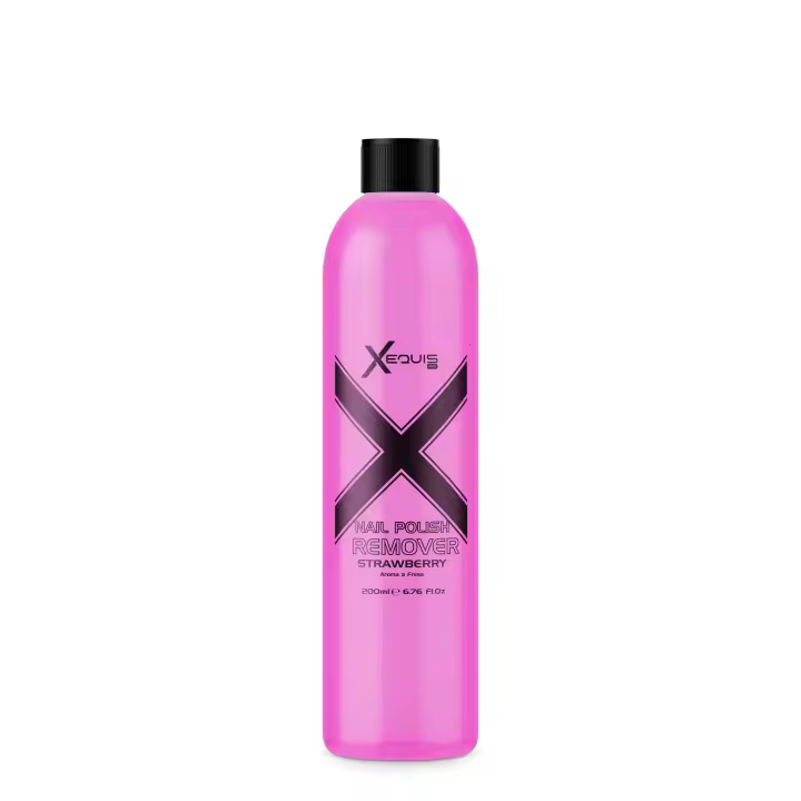 Nail Polish Remover Strawberry - Quitaesmalte sin Acetona - 200ml -1000ml - (Aroma Fresa) para Uñas - Equis Pro - Vendido por Beauty World Distributor - 1