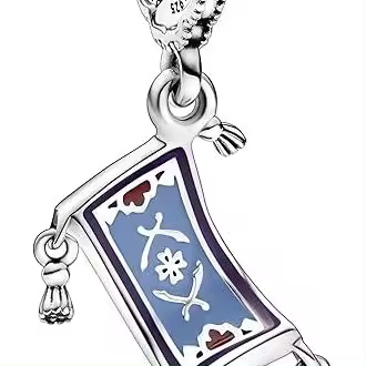 PANDORA Disney Dijes de plata de ley con diseño de Aladdín，Incluye Caja Original - 1