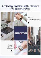 Reloj De Pulsera Cuarzo Digital Para Hombre SANDA 747 Resistente Al Agua Acero Inoxidable Estuche Cuadrado Luminoso Y Resistente Al Shock - details 16