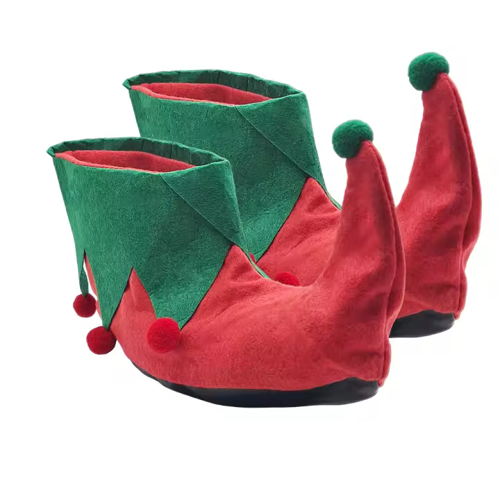 Zapatos de Elfo para Adulto Dysmad, accesorio disfraz de Elfo, Elfa Navidad - 1