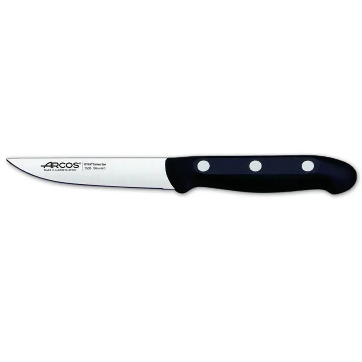 Cuchillo para verduras Arcos Maitre 150500 de acero inoxidable Nitrum y mango de polipropileno con hoja de 10.5 cm en blíster - 1