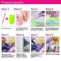 Kit De Pintura De Diamantes 5D DIY Arte Anime Demon Slayer Punto De Cruz Bordado Mosaico Decorativo Regalo Con Área Completa Sin Marco - details 4