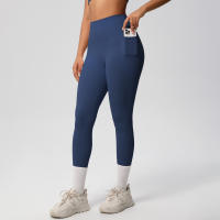 Mallas de beltada Alta para Mujer, pantalones de Yoga, Mallas con bolsillos, Push Up, ropa Deportiva para correr, pantalones de Color sólido - details 11