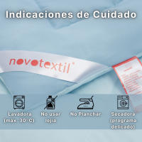 Novotextil Edredón Nórdico Bicolor 180 g/m² – 100% Microfibra – Ligero, Suave y Reversible – Colcha Fina Verano y Entretiempo - details 2