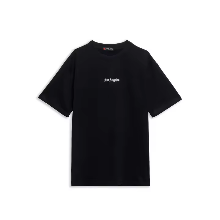 Camiseta Area Zero Negra Los Angeles Wild Beach Oversized Tee - 1