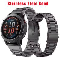 Correa De Reloj De Acero Inoxidable Para Garmin Fenix 6 6x 7 7x pro 5 5x plus 5s 6s 20/22/26mm Accesorios De Pulsera Metal Unisex - details 0