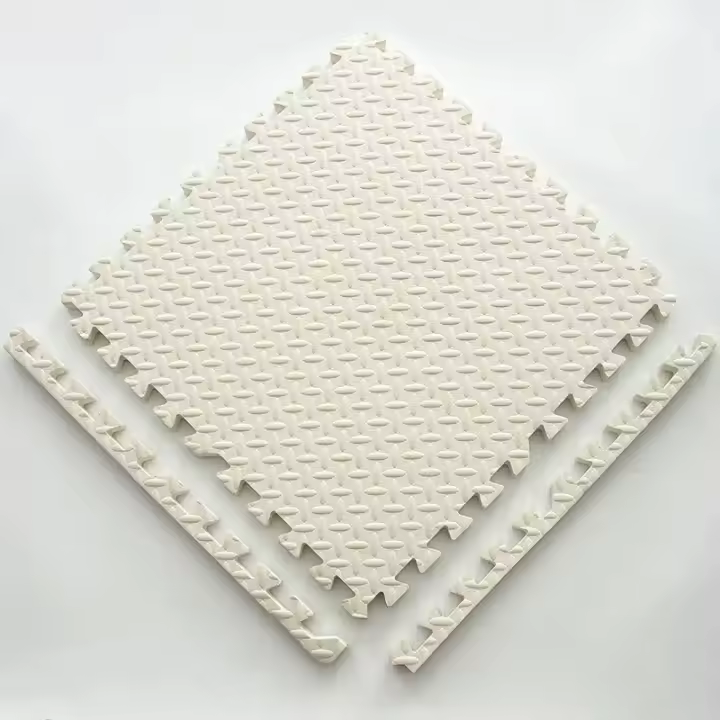 Alfombra De Gimnasio Deportiva Antideslizante EVA 30x30cm Espesor Aumentado Para Yoga Y Ejercicio En Casa Tapete De Suelo Grano De Hoja Protección - 1